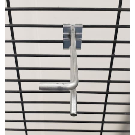 Trion 4 in. 212 Silver Metal Cross bar non scanning hooks Wire Rack Hooks 50 pk CB25QBH4-50